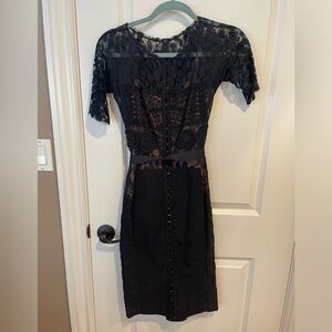 Black Lace Sheath Dresss